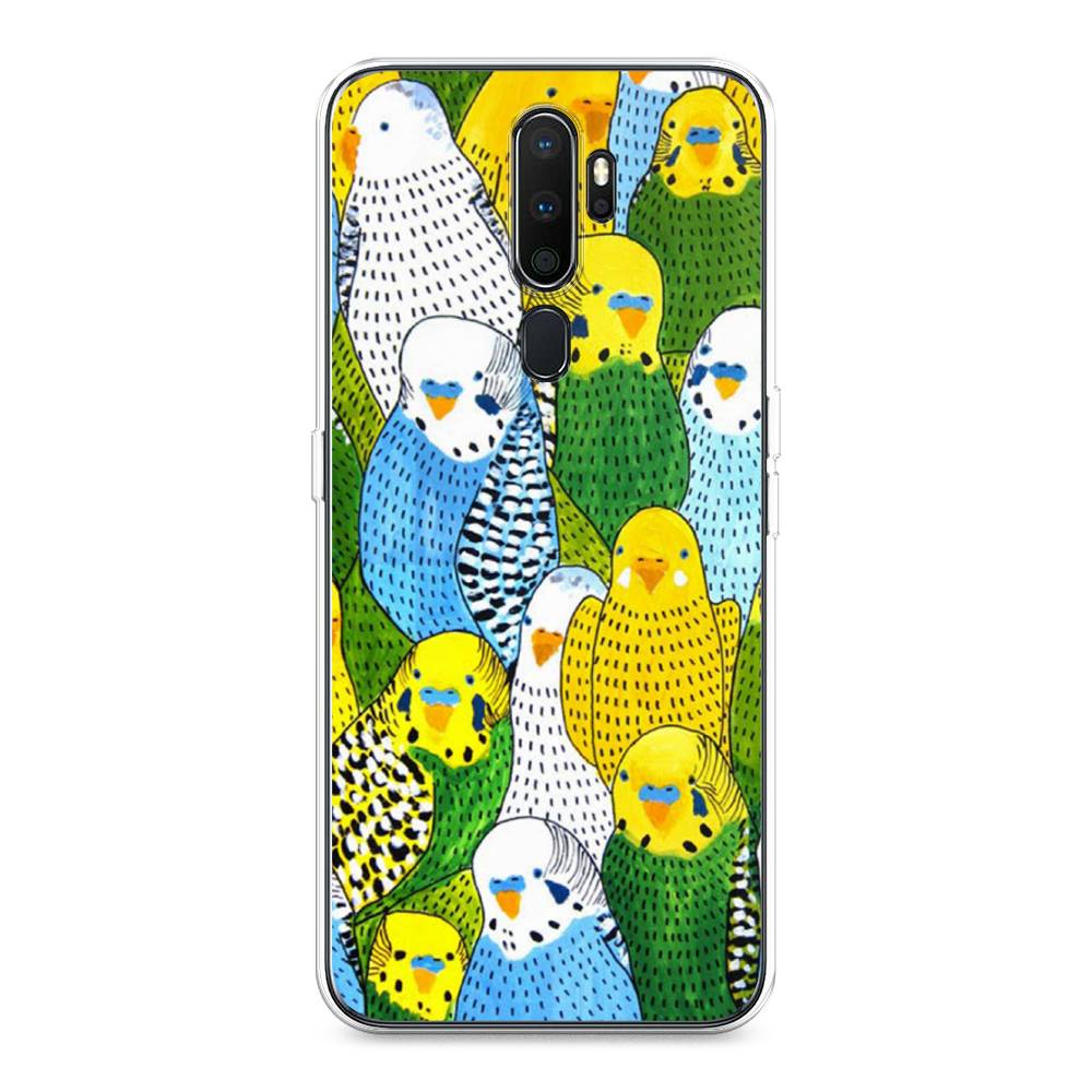 

Чехол Awog на Oppo A5/A9 2020 "Попугаи", Разноцветный, 251950-1