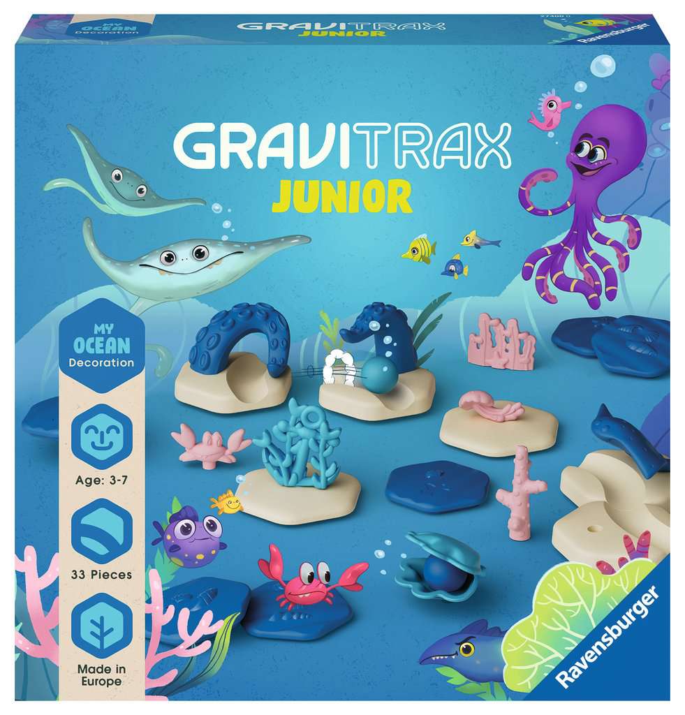 Конструктор Ravensburger GraviTrax Junior Океан, арт27400 деревянный пазл для детей mapacha море океан квадратный 962210