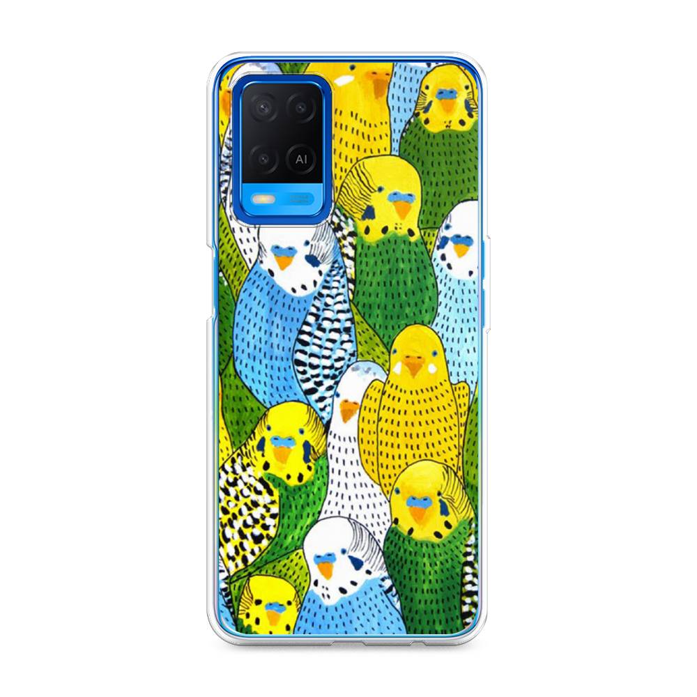 

Чехол Awog на Oppo A54 "Попугаи", Разноцветный, 256150-1
