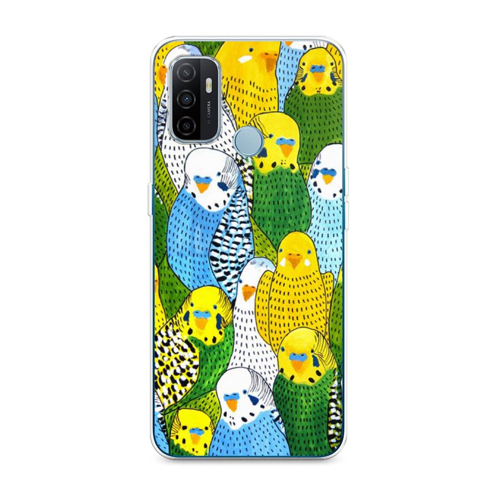 

Чехол Awog на Oppo A53 "Попугаи", Разноцветный, 254350-1
