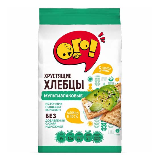 Хлебцы мультизлаковый Ого! хрустящие 75 г