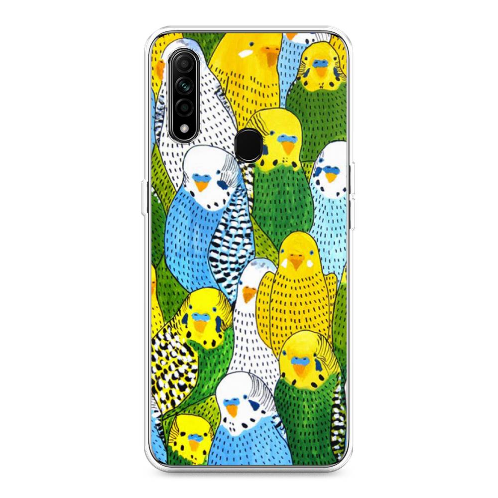 

Чехол Awog на Oppo A31 "Попугаи", Разноцветный, 252250-1