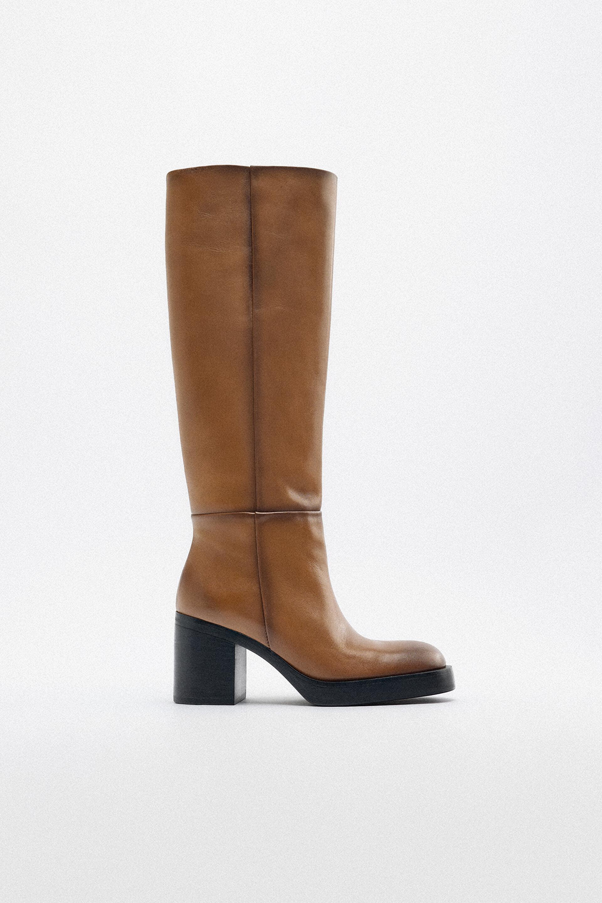 

Сапоги женские ZARA 177662 коричневые 41 RU (доставка из-за рубежа), 177662
