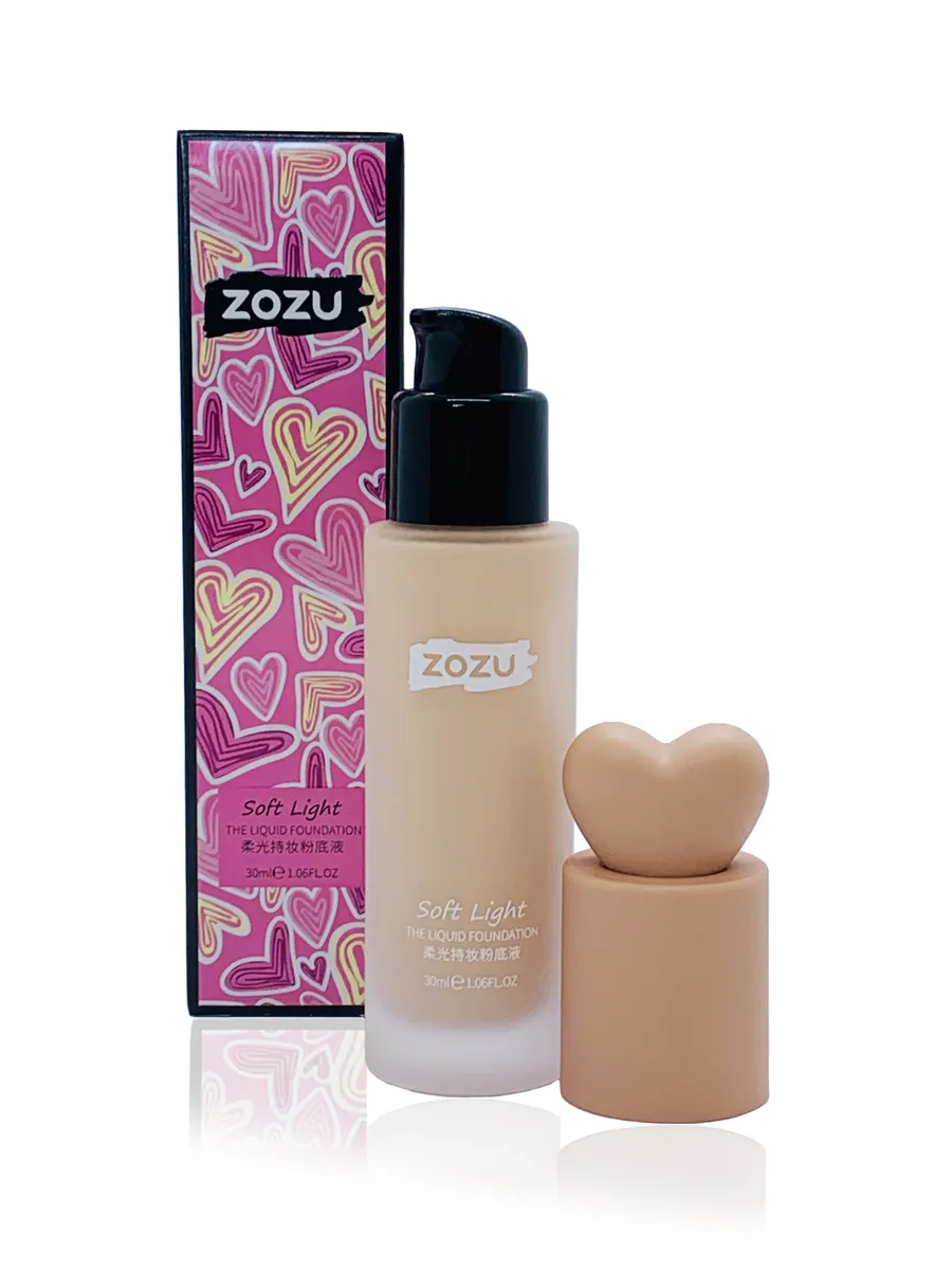 фото Тональный крем zozu soft light foundation цвет№02 (светло-бежевый), 30 мл