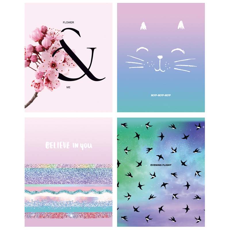 

Тетрадь BG "Верю в тебя" 48 листов А5 линия матовая ламинация 12 штук