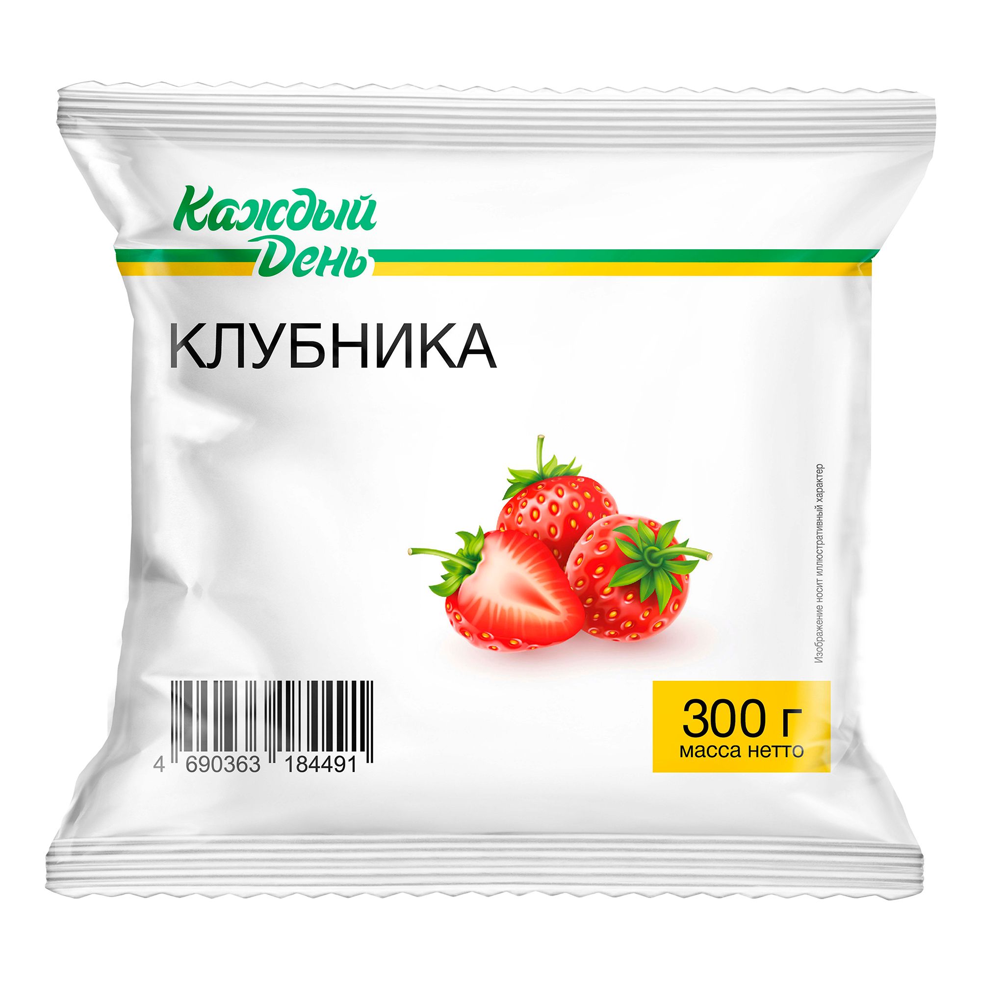 Клубника Каждый День быстрозамороженная 300 г