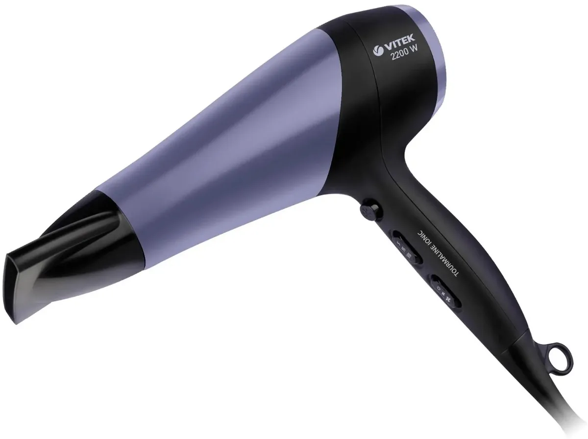 

Фен VITEK VT-1327 2200 Вт фиолетовый, черный, VT-1327