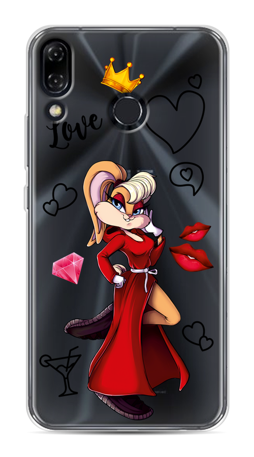 

Чехол на Asus Zenfone 5 "Rich Lola Bunny", Красный;бежевый;оранжевый, 43450-6