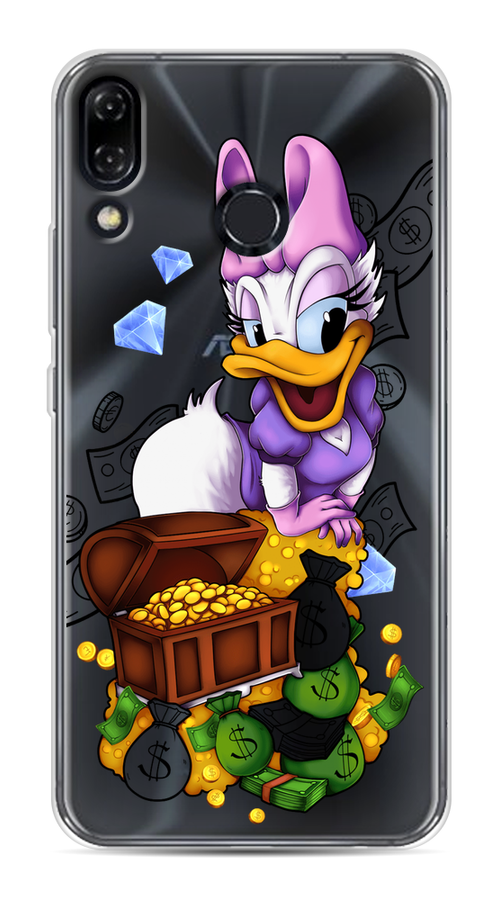 

Чехол на Asus Zenfone 5 "Rich Daisy Duck", Коричневый;белый;фиолетовый, 43450-6