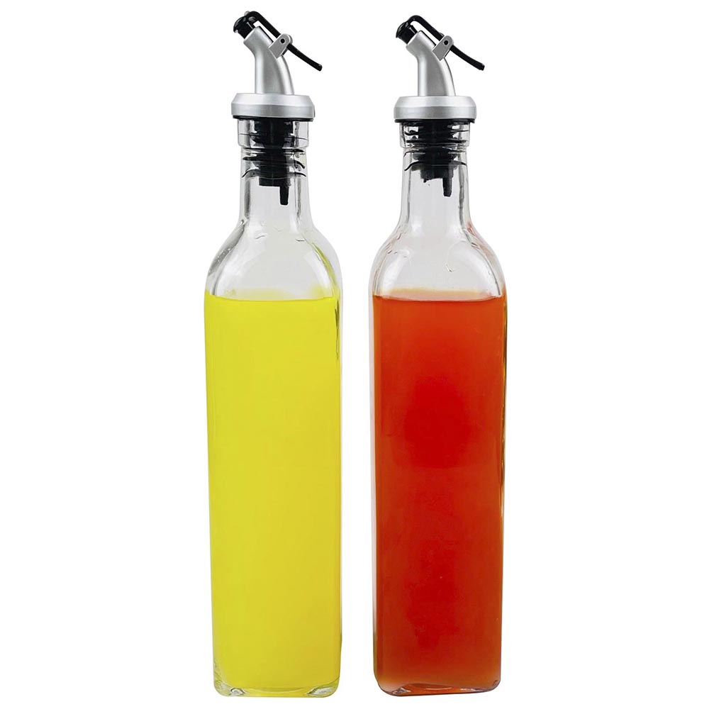 Набор бутылок ZEIDAN для масла и уксуса с дозатором 500 мл - 2 шт