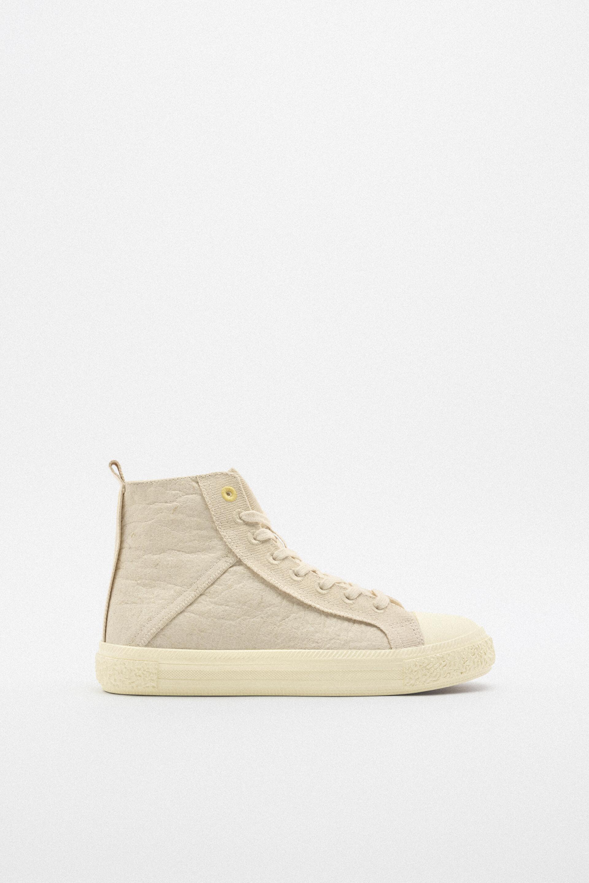 

Кеды женские ZARA 177676 бежевые 35 RU (доставка из-за рубежа), 177676