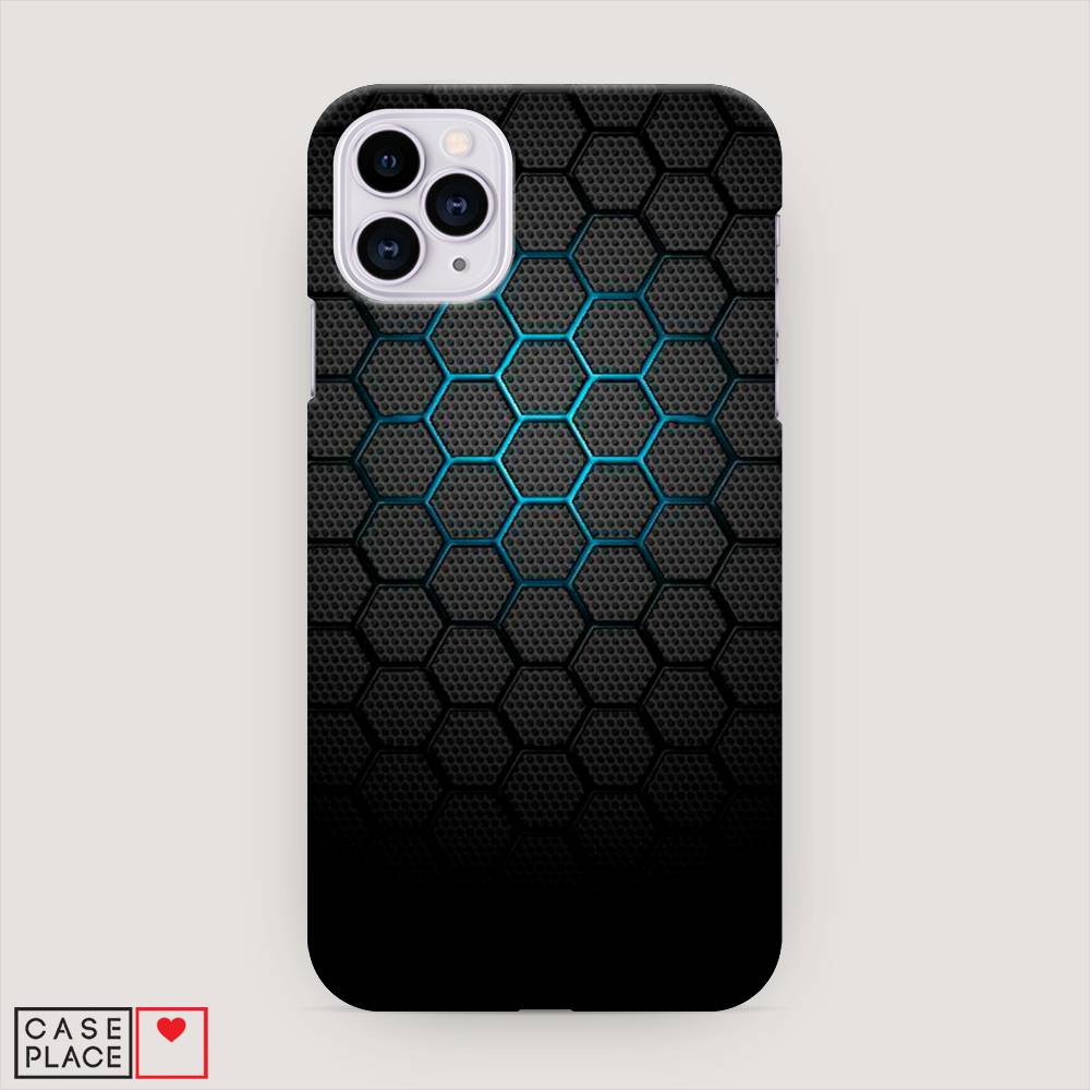 

Пластиковый чехол "Бирюзовые соты" на Apple iPhone 11 Pro, 12320-2