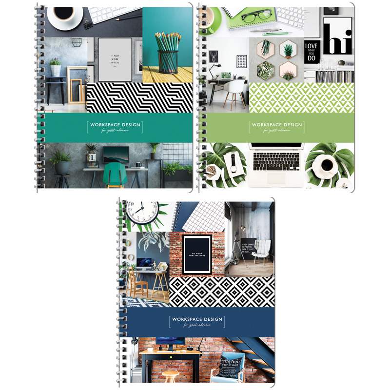 

Тетрадь 96л., А5, клетка на гребне ArtSpace "Офис. Workspace design" (арт. 282126) - 6 шт.