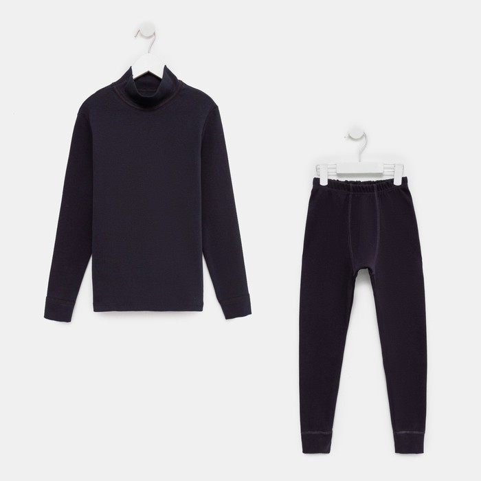 

Термобельё для мальчика (водолазка,кальсоны), цвет тёмно-синий, рост 146 см (40)