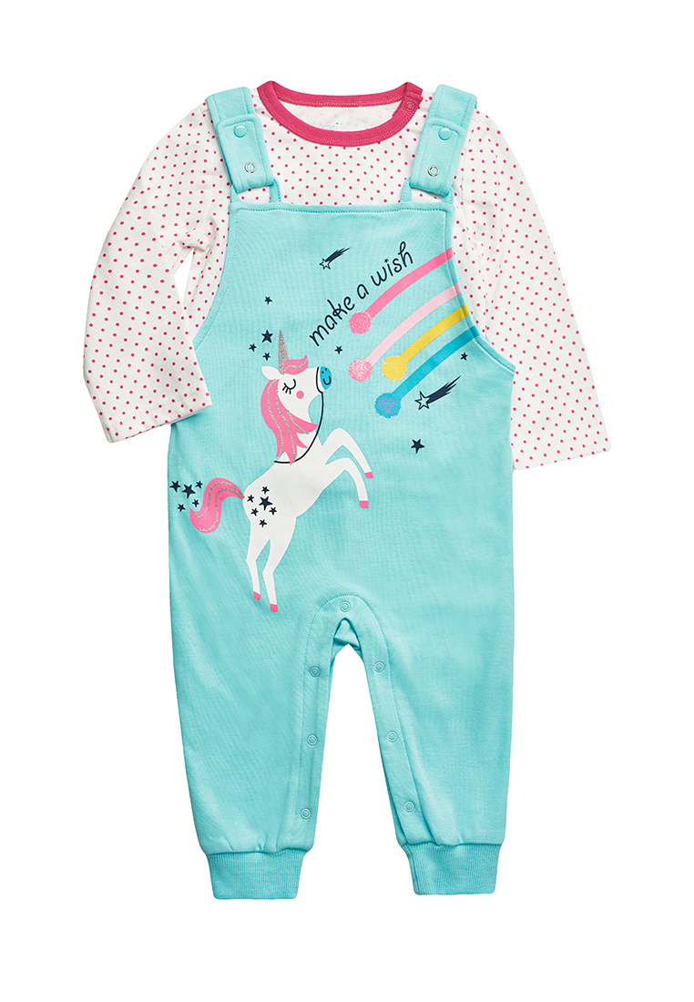 

Комплект одежды Kari baby AW22B05703502, белый, бирюзовый, 92, AW22B05703502