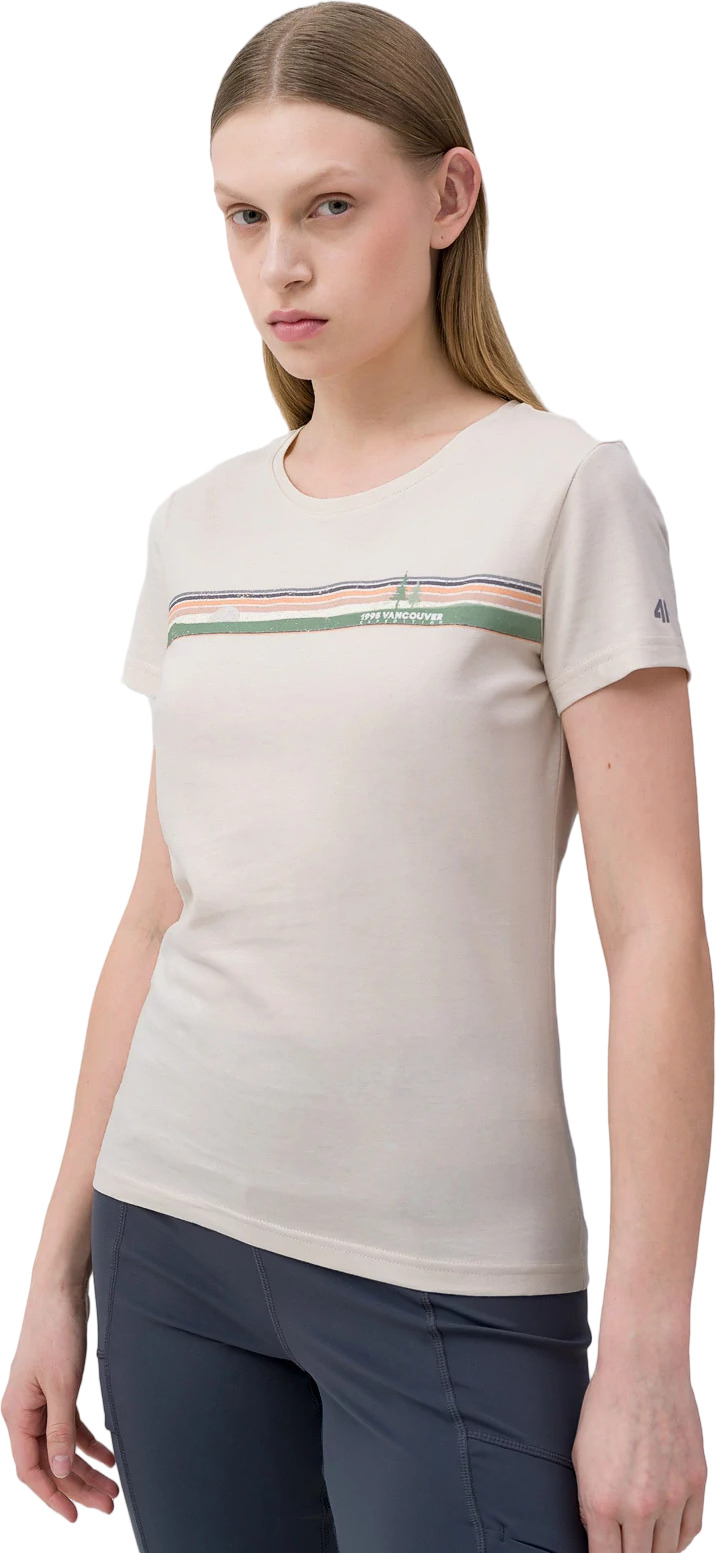 Футболка женская TSHIRT F275 4F белая M TSHIRT  F275 белый