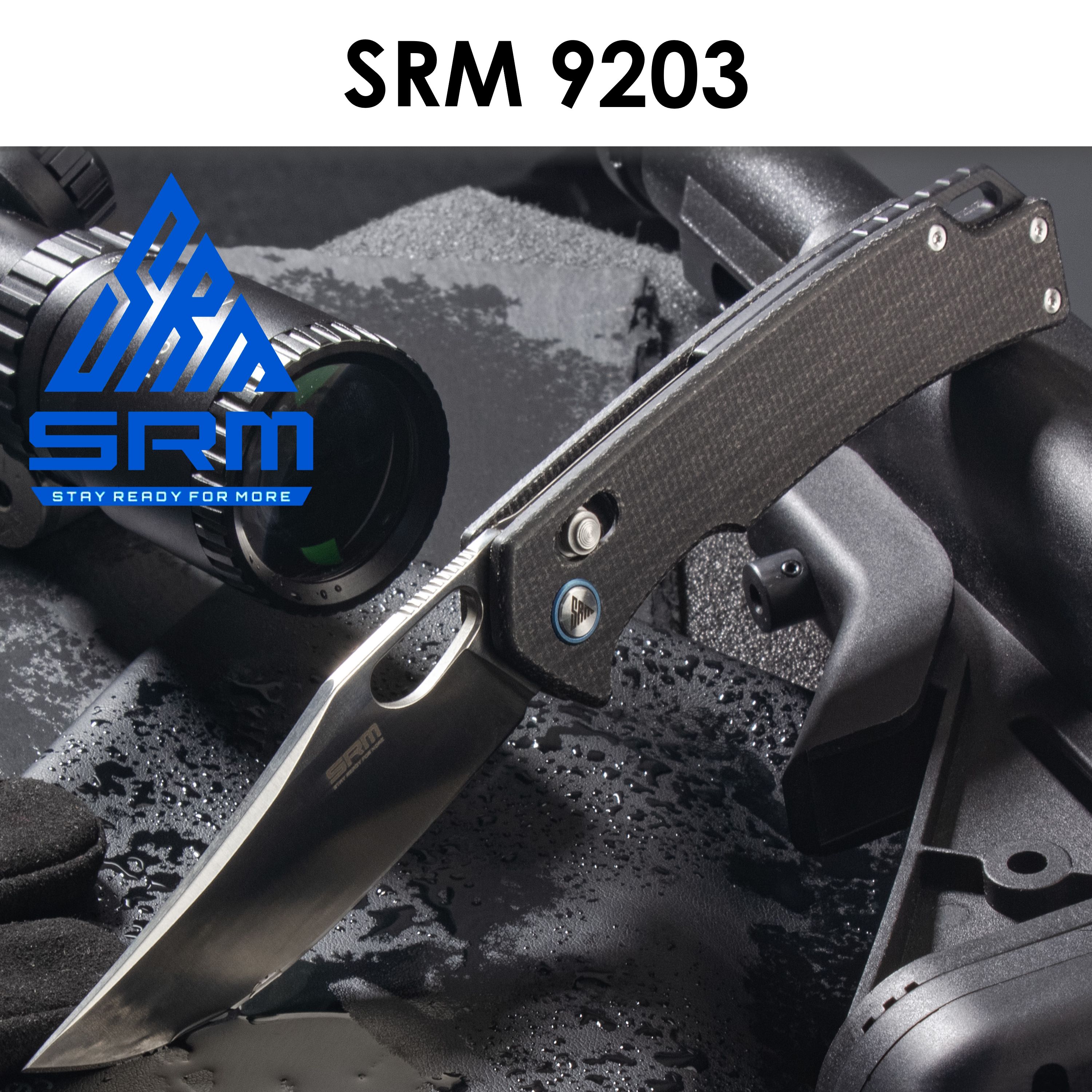 

Складной нож SRM 9203-MB серый 205мм (90мм клинок), 9203-MB