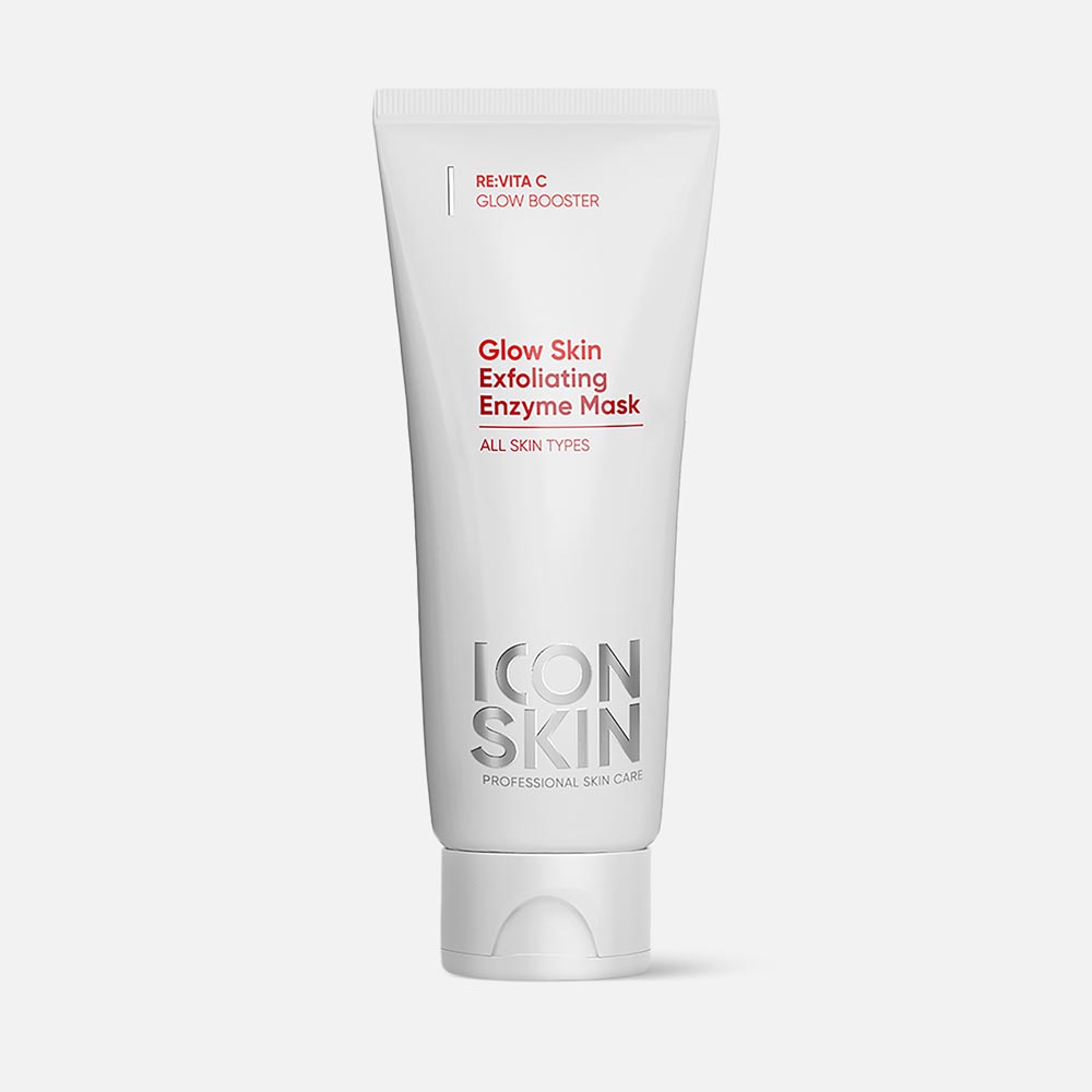 Маска-пилинг для лица ICON SKIN энзимная, с глиной и витамином С, 75 мл маска гоммаж sativa для очищения пор 111 5 шт по 15 г