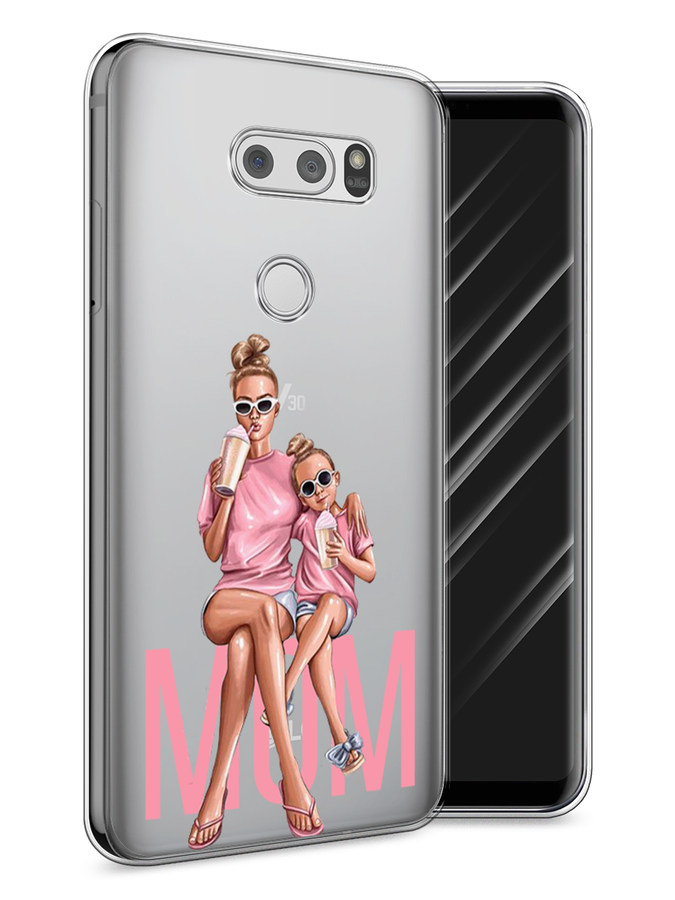 

Чехол Awog на LG V30 "Lovely mom", Синий;бежевый;розовый, 83050-7