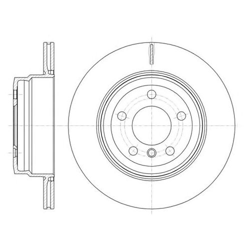 

Тормозной диск задний Remsa 6128710 для BMW X5 E70,F15, F85, X6 E71, E72,F16, F86