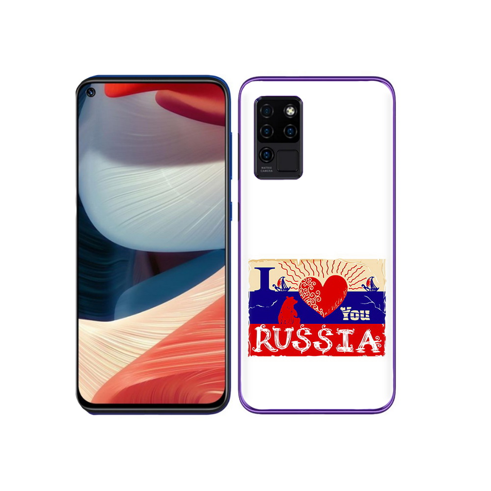 

Чехол MyPads Tocco для Oukitel C21 Люблю Россию, Прозрачный, Tocco