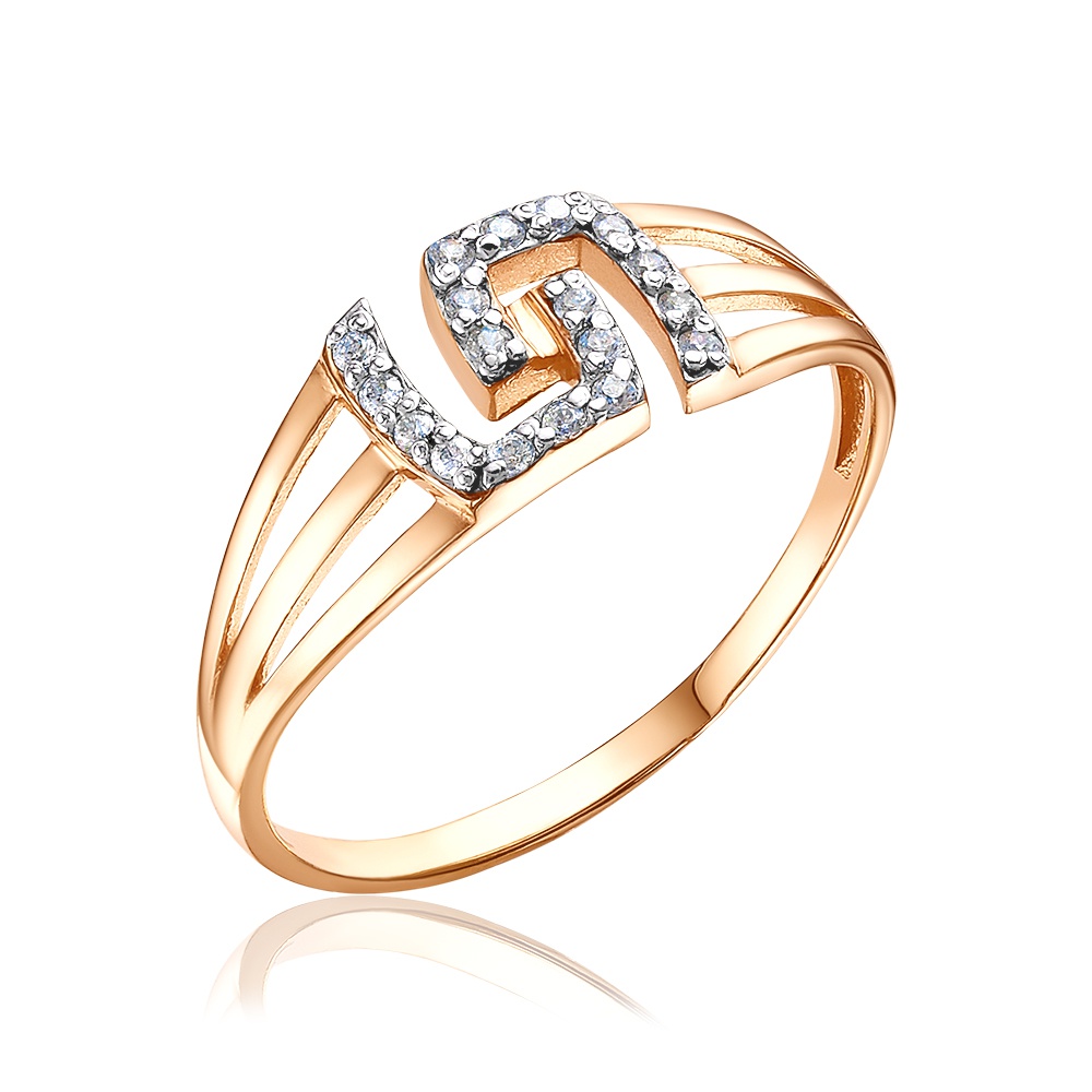 

Кольцо из золота р. , 585Gold 301012201, фианит, 301012201