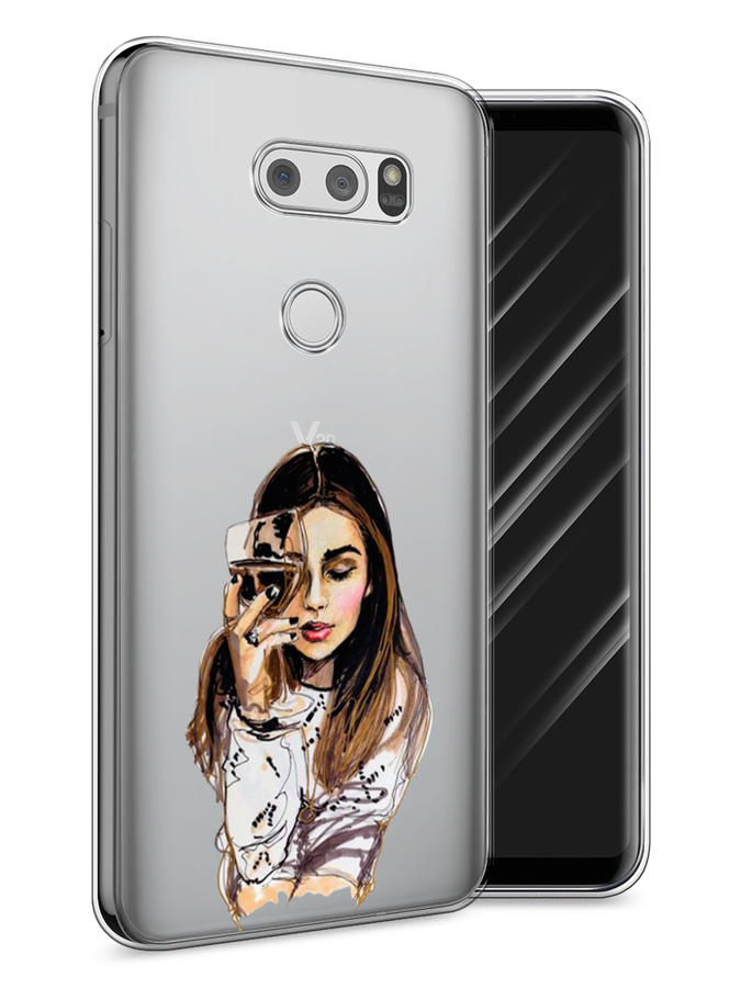 

Чехол Awog на LG V30 "Девушка с бокалом", Коричневый;прозрачный;бежевый, 83050-7