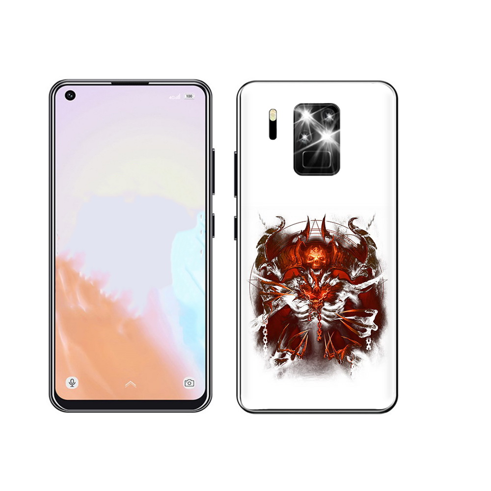 

Чехол MyPads Tocco для Oukitel C18 Pro яркий демон, Прозрачный, Tocco