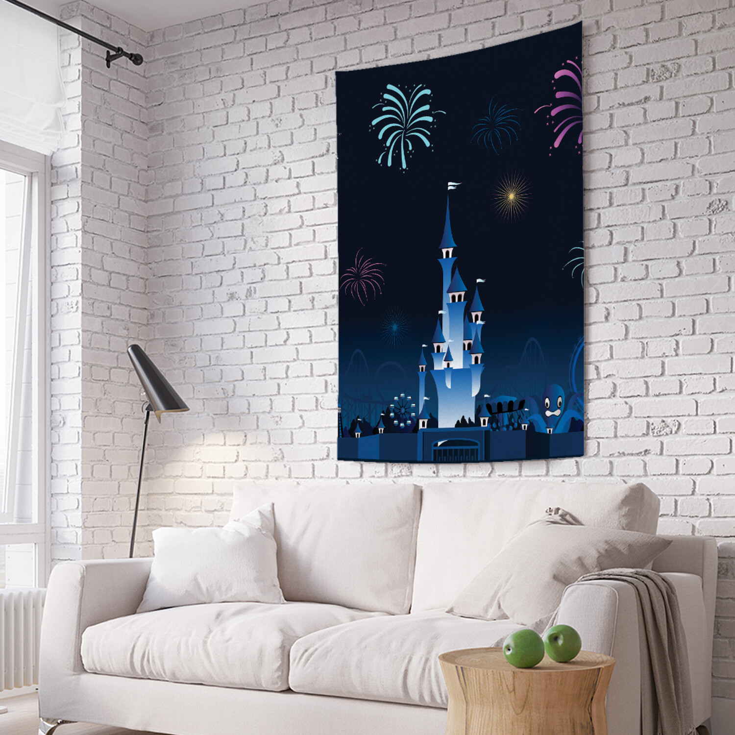 

Вертикальное фотопанно на стену JoyArty Салют над замком 150x200 см, Салют над замком