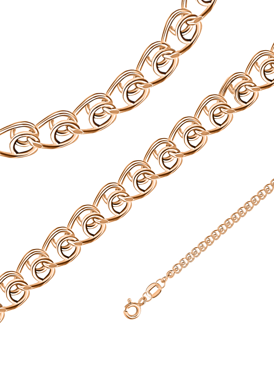 

Цепочка из красного золота UVILERS, 55 см, ZS12087