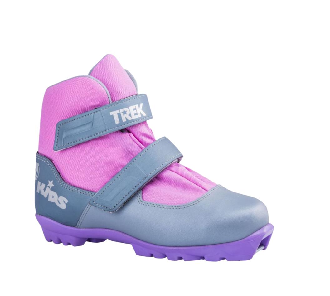фото Ботинки лыжные детские nnn trek kids4 металлик/логотип серебристый ru30 eu31 cm18