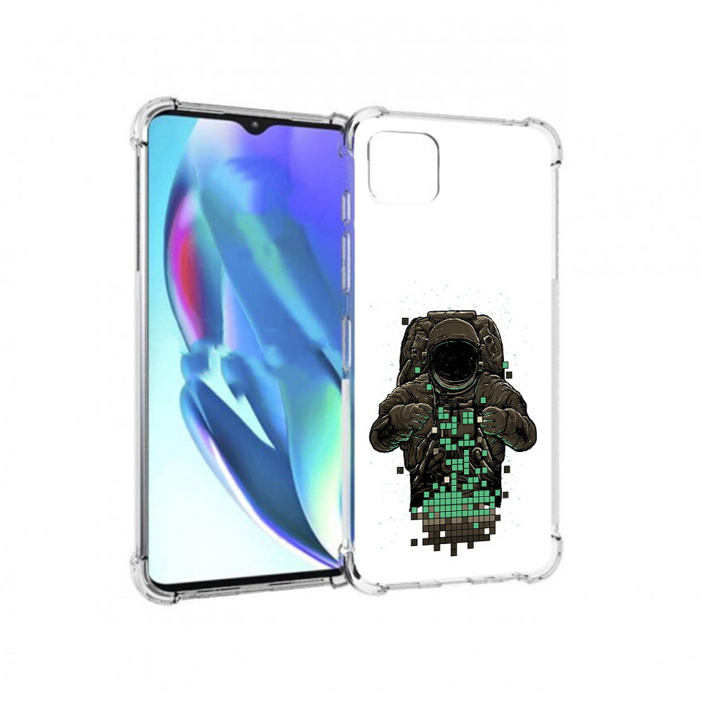 

Чехол MyPads Tocco для Motorola Moto G50 космонавт с пикселями (PT227066.350.394), Прозрачный, Tocco