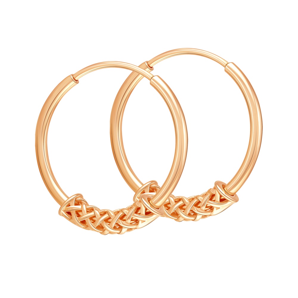

Серьги конго из красного золота 585Gold 402004733, 402004733