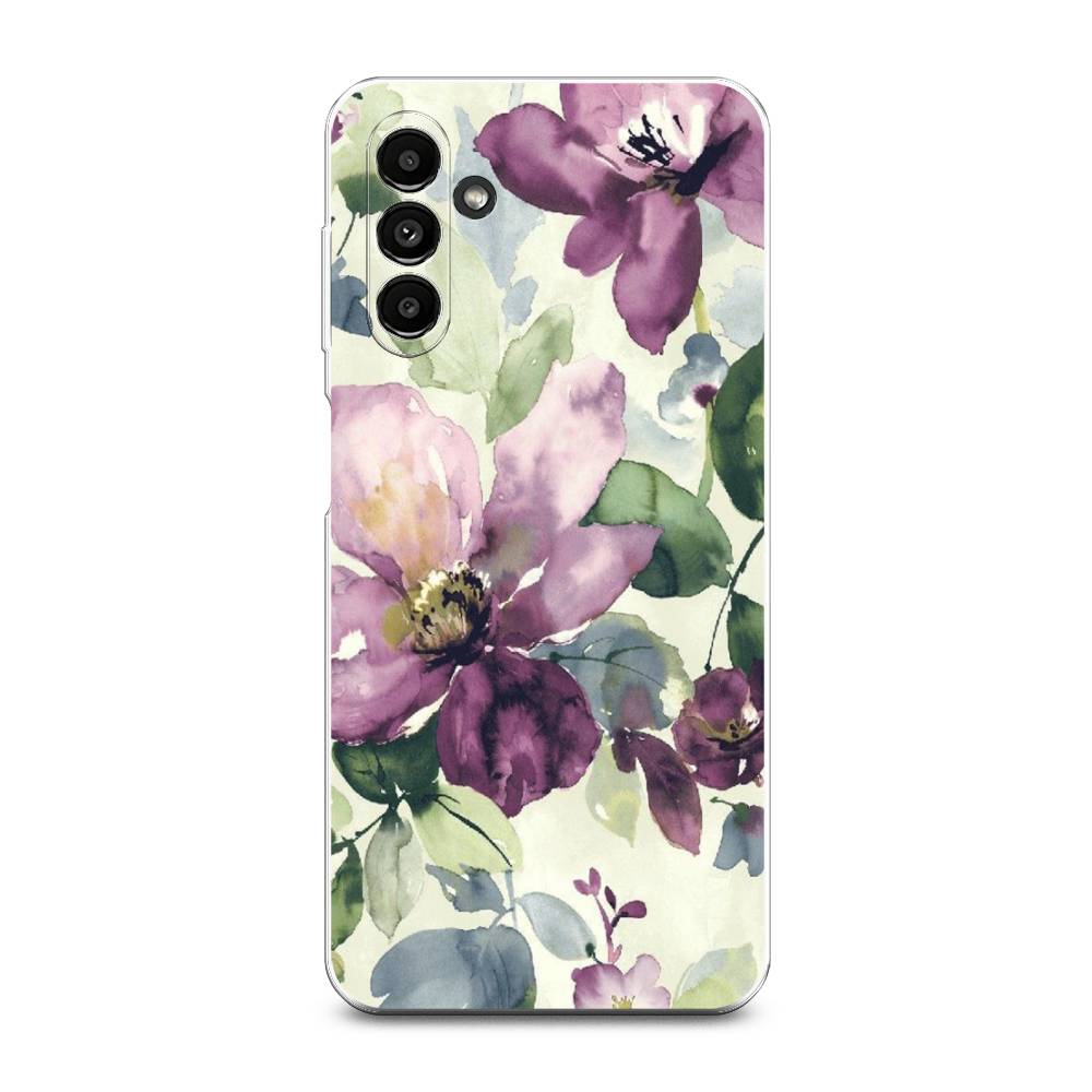 

Чехол Awog на Samsung Galaxy A14 5G "Сиреневые цветы-акварель", Фиолетовый, 2107250-10