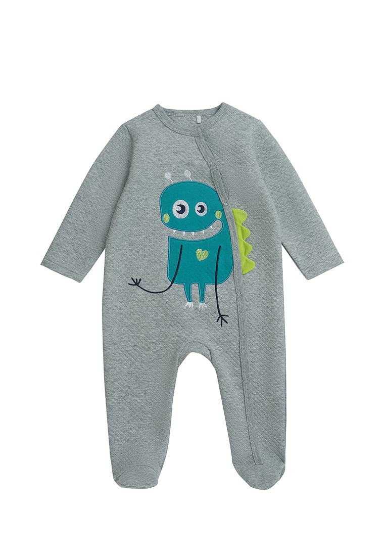 

Комбинезон детский Kari baby AW22B08003509, светло-серый, 80, AW22B08003509