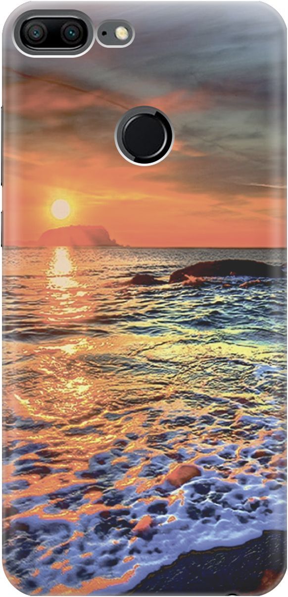 

Силиконовый чехол на Honor 9 Lite с принтом "Закат на море", Белый;оранжевый, 2210