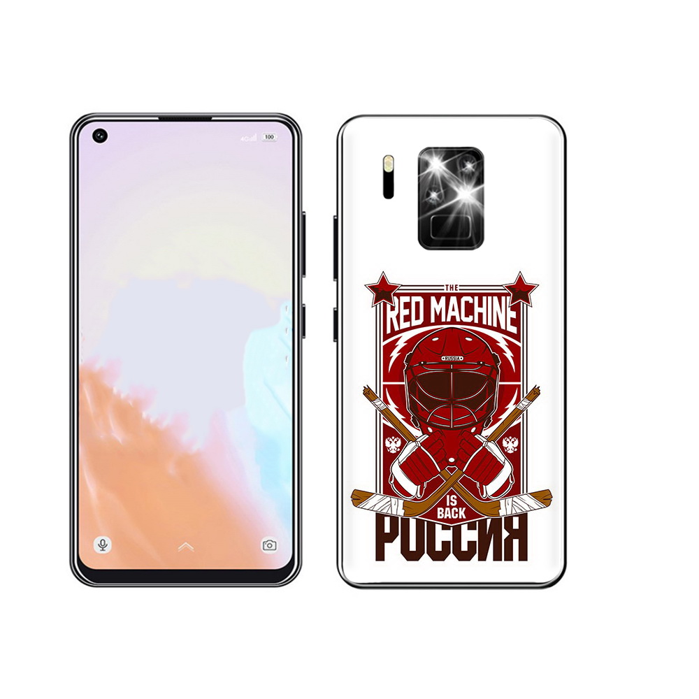 

Чехол MyPads Tocco для Oukitel C18 Pro хоккей россия, Прозрачный, Tocco