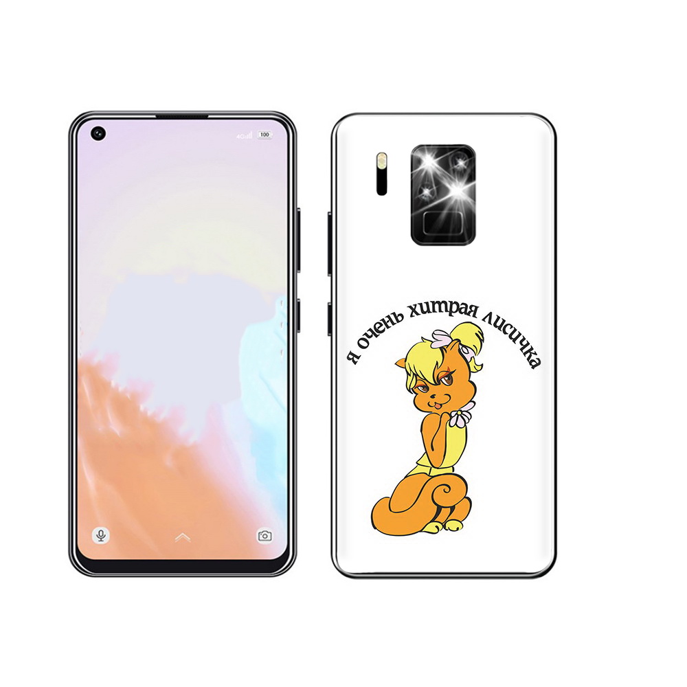 

Чехол MyPads Tocco для Oukitel C18 Pro хитрая лиса, Прозрачный, Tocco
