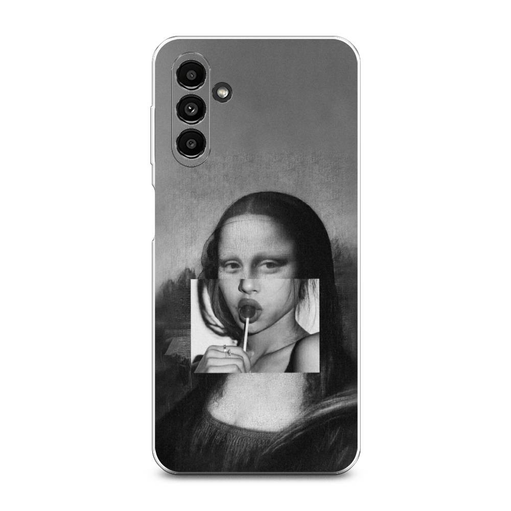 

Чехол Awog на Samsung Galaxy A14 5G "Mona Lisa sucking lollipop", Серый, 2107250-9