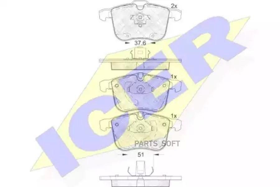 

Колодки Передние Opel Signum/Vectra C/Saab 93 Icer 181681 Icer арт. 181681