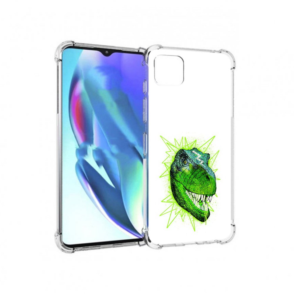 

Чехол MyPads Tocco для Motorola Moto G50 зеленый динозавр (PT227066.350.358), Прозрачный, Tocco