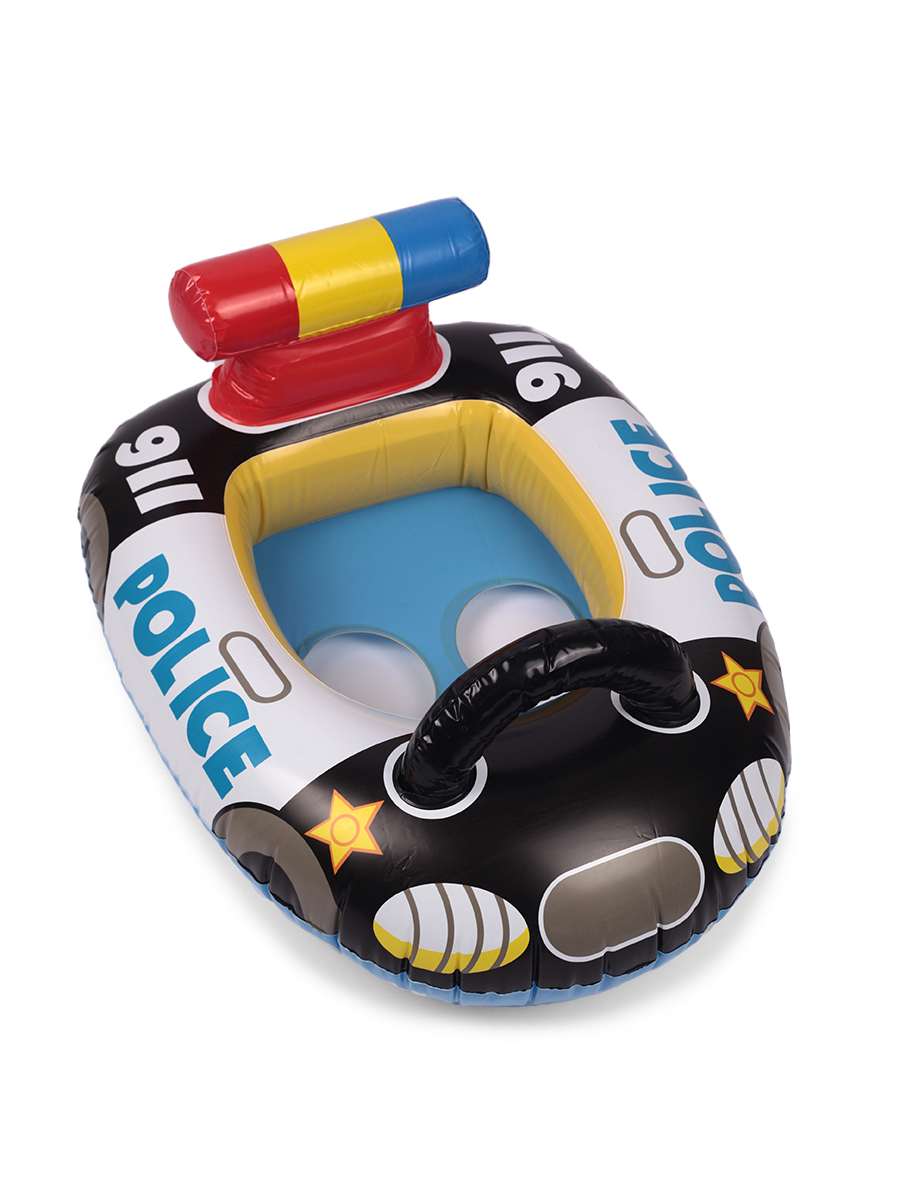 фото Круг надувной для плавания детский baziator полицейская машинка bg0126 черный