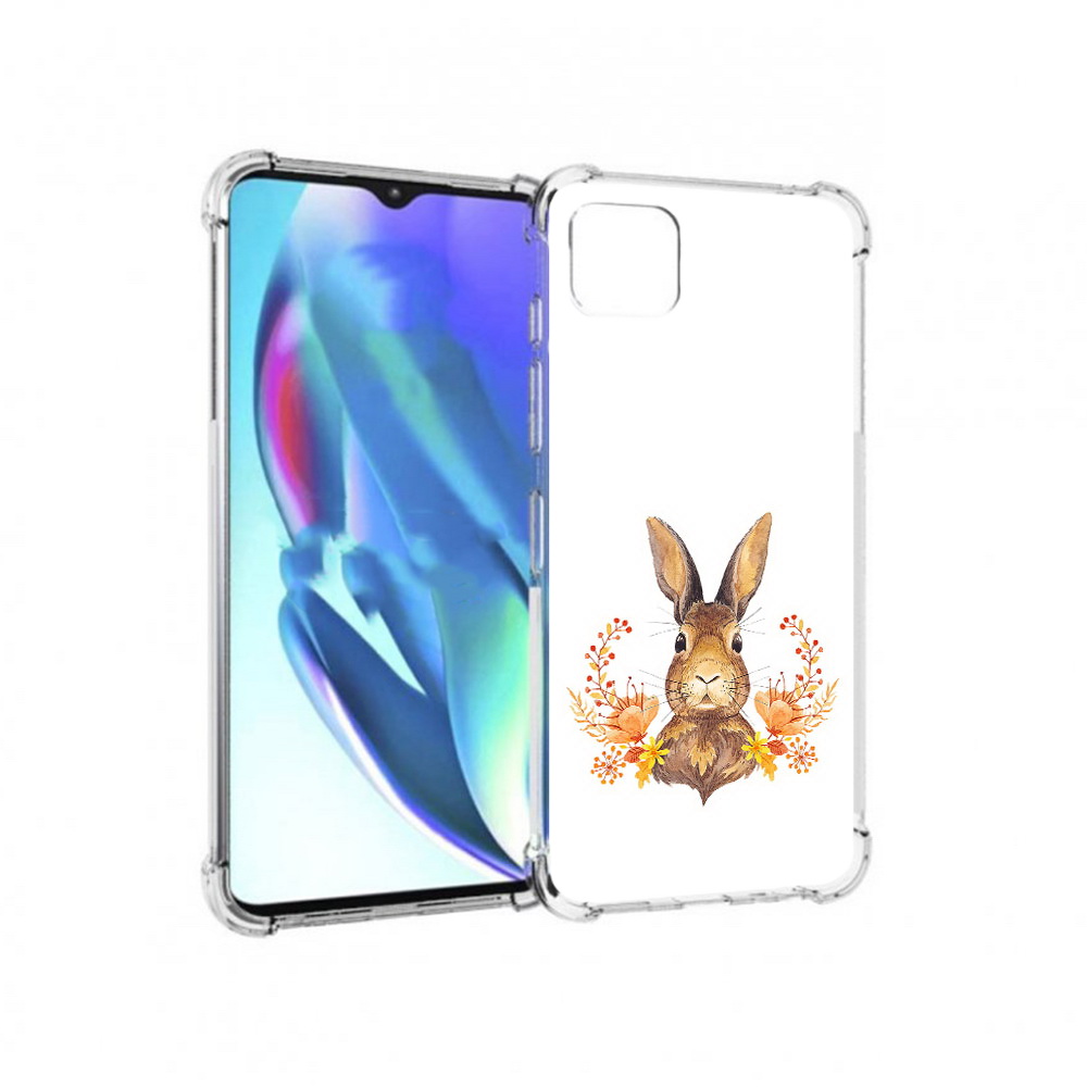 

Чехол MyPads Tocco для Motorola Moto G50 зайка в цветах (PT227066.350.349), Прозрачный, Tocco