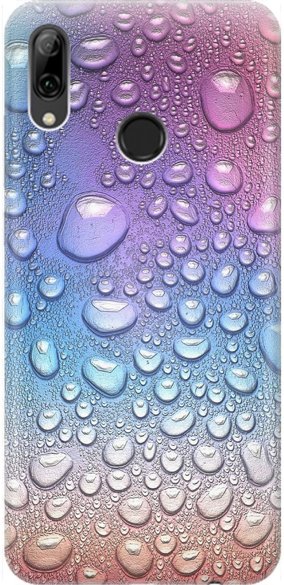 

Чехол на Honor 10 Lite/Huawei P Smart (2019) "Множество капель", Синий;фиолетовый, 1460