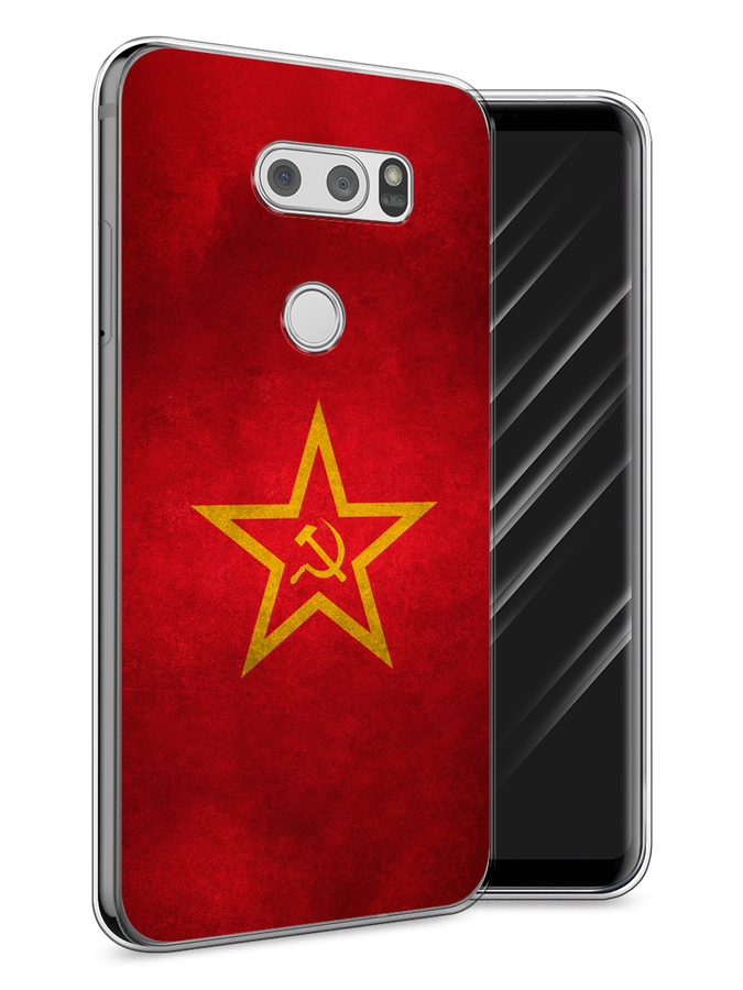 

Чехол Awog на LG V30 "Красное знамя", Желтый;красный, 83050-10