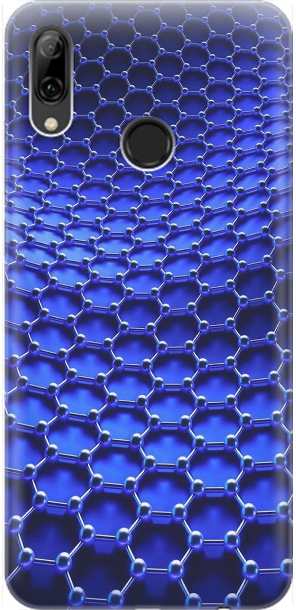 

Чехол на Honor 10 Lite/Huawei P Smart (2019) "Молекулярная цепь", Синий;черный, 1460