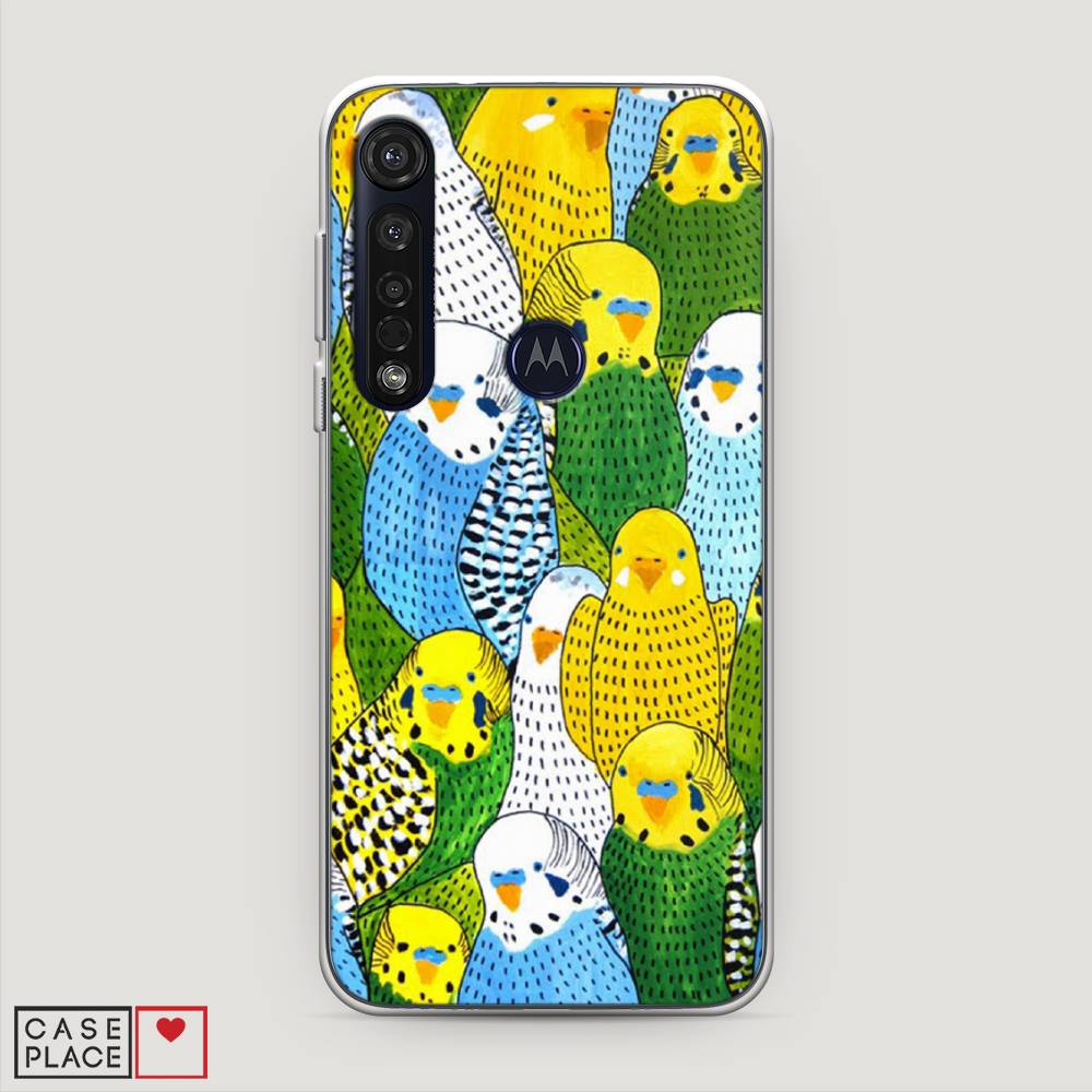 

Чехол Awog на Motorola Moto G8 Plus "Попугаи", Разноцветный, 241450-1
