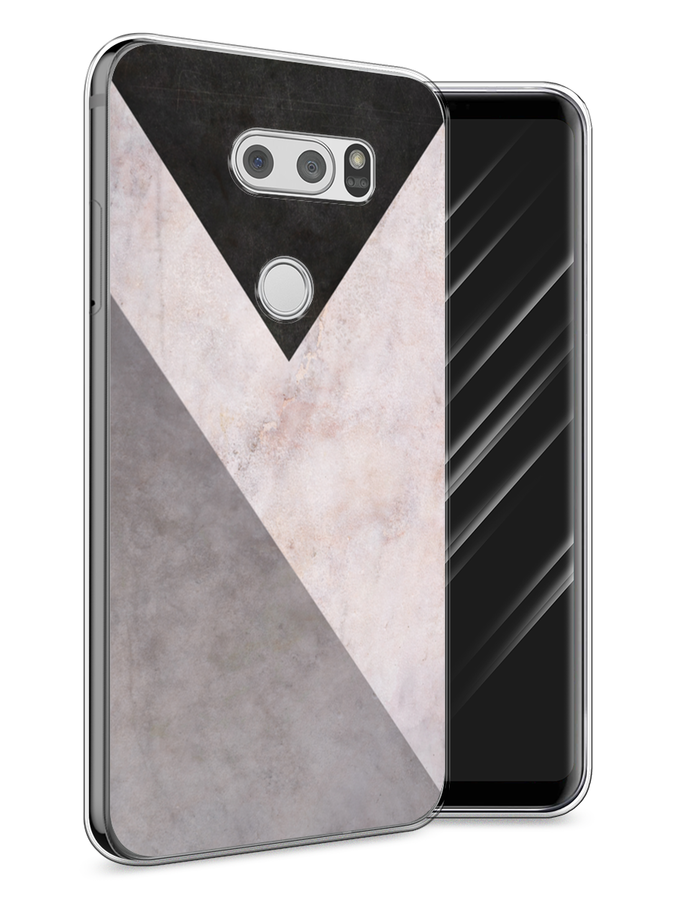 

Чехол Awog на LG V30 "Геометричный мрамор", Бежевый, 83050-3