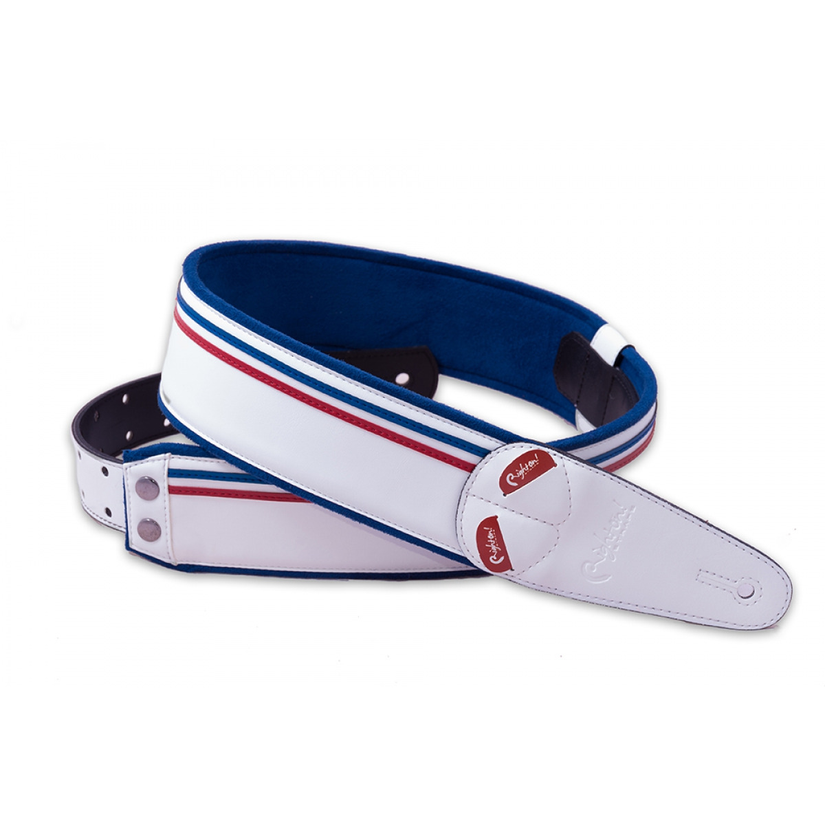 Ремень для гитары RightOn Straps 8401070110309 Steady Mojo Race White белый