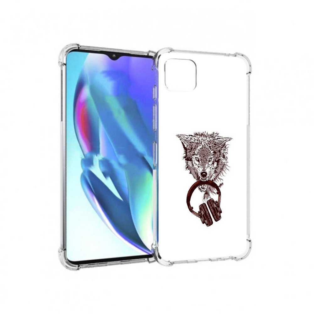 

Чехол MyPads Tocco для Motorola Moto G50 дикий волк (PT227066.350.325), Прозрачный, Tocco